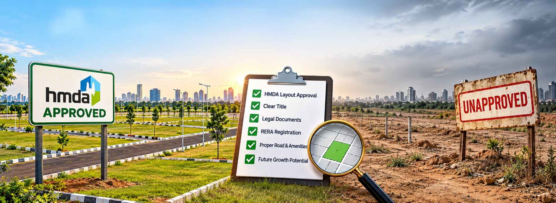 HMDA Approved vs Unapproved Plots in Hyderabad